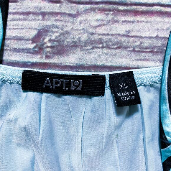 Apt 9 Womens Dress sz XL Blue Multi Print Maxi Pullover Sleeveless Sundress Soft - Picture 4 of 8